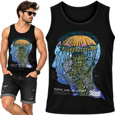 TANK TOP ŚMIESZNY JELLYFISH BRAIN
